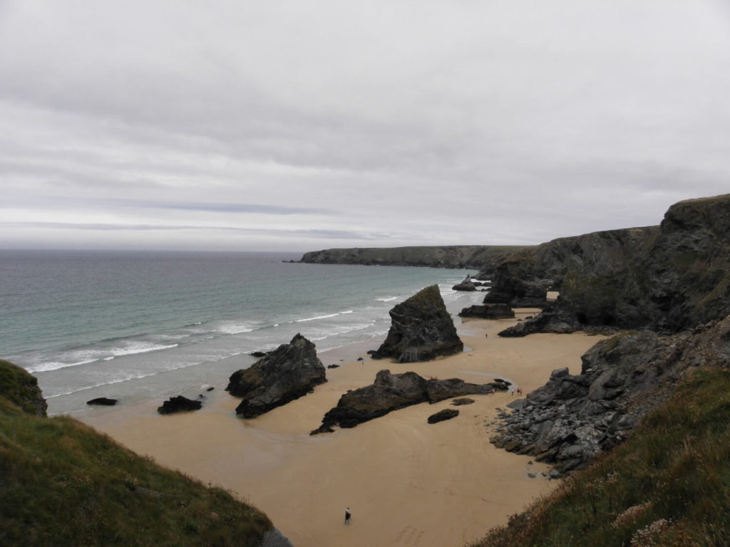 View from the top of Bedruthan Steps