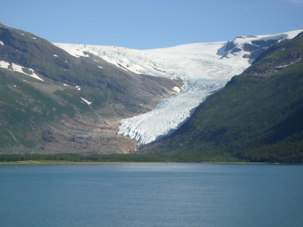 Svartisen glacier tongue (view from road no 17, near Holand)
