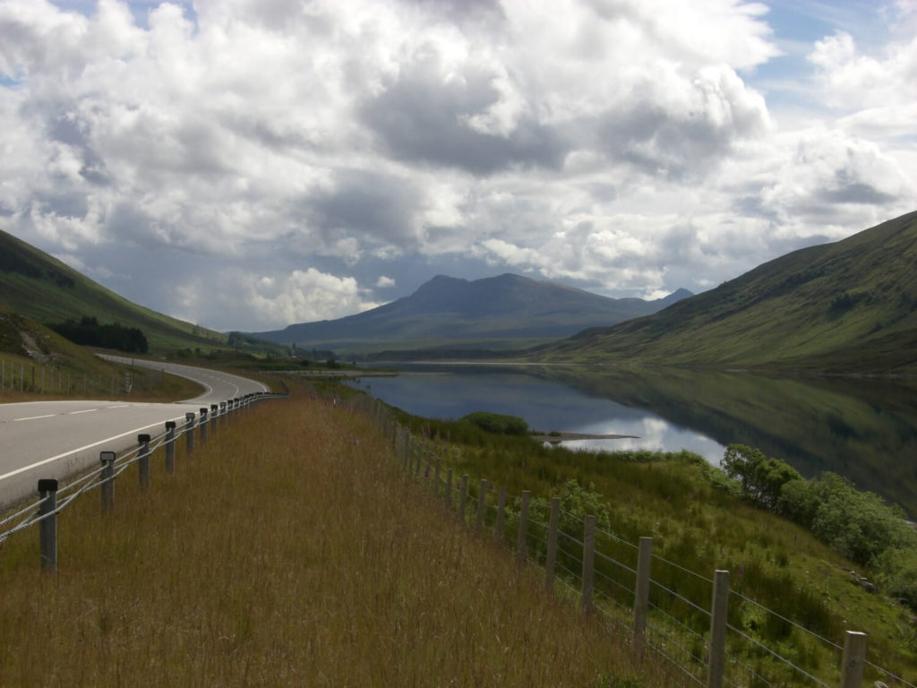 Scenery like from a fairy tale, the road and the weather perfect for travelling (A835 road to Ullapool)