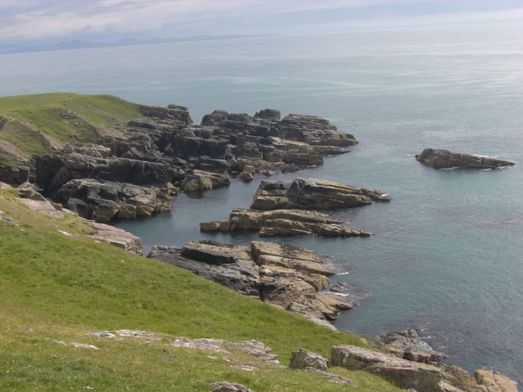 Coastal cliffs - characteristic Scottish landscape